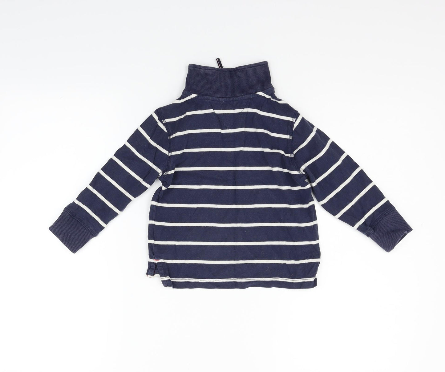 Tommy Hilfiger Boys Blue Spotted  Pullover Jumper Size 3 Years