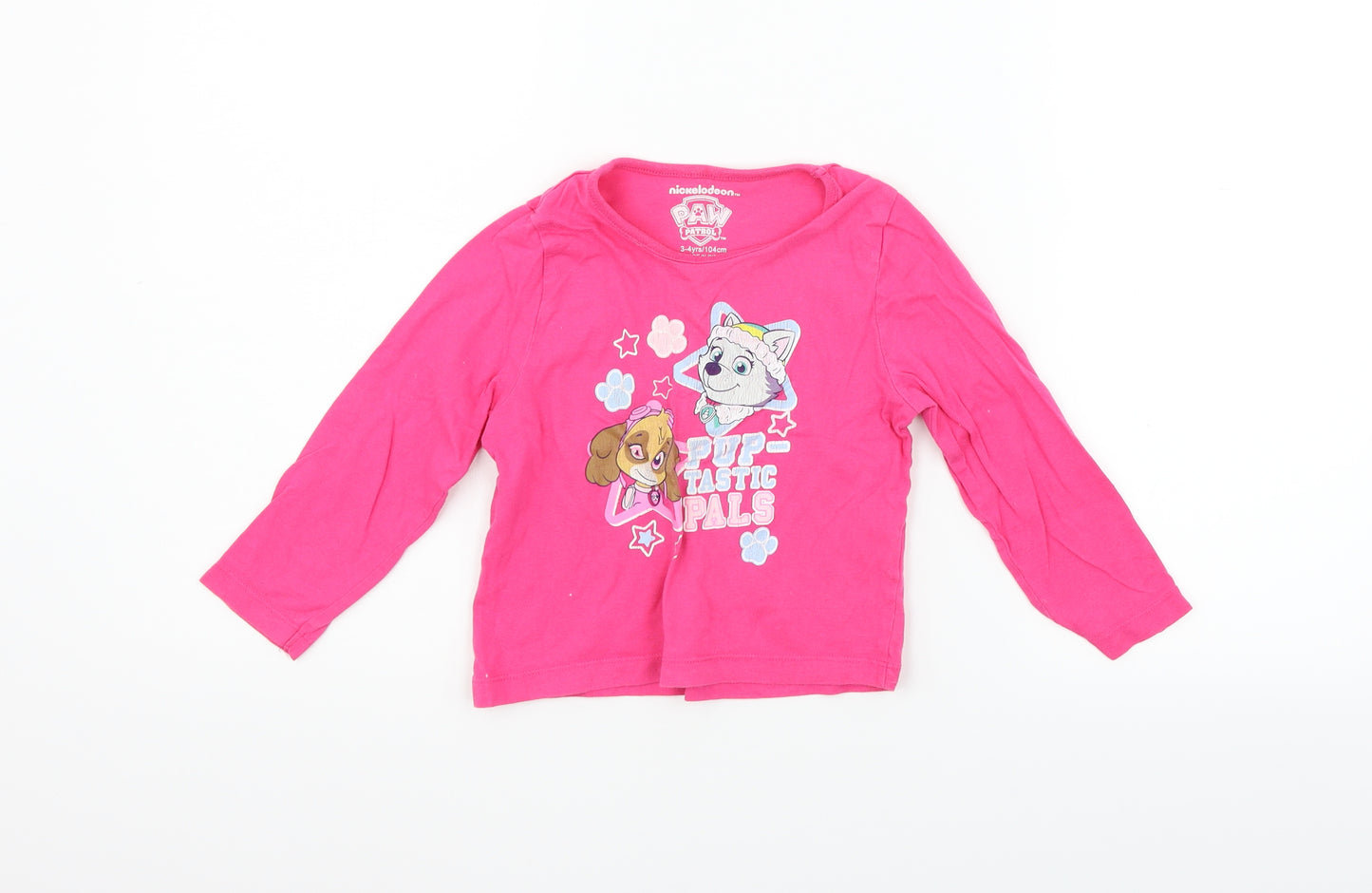 Primark Girls Pink   Camisole T-Shirt Size 3-4 Years  - paw patrol