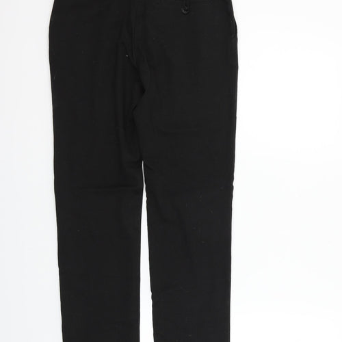 George Girls Black Ikat  Chino Trousers Size 12-13 Years