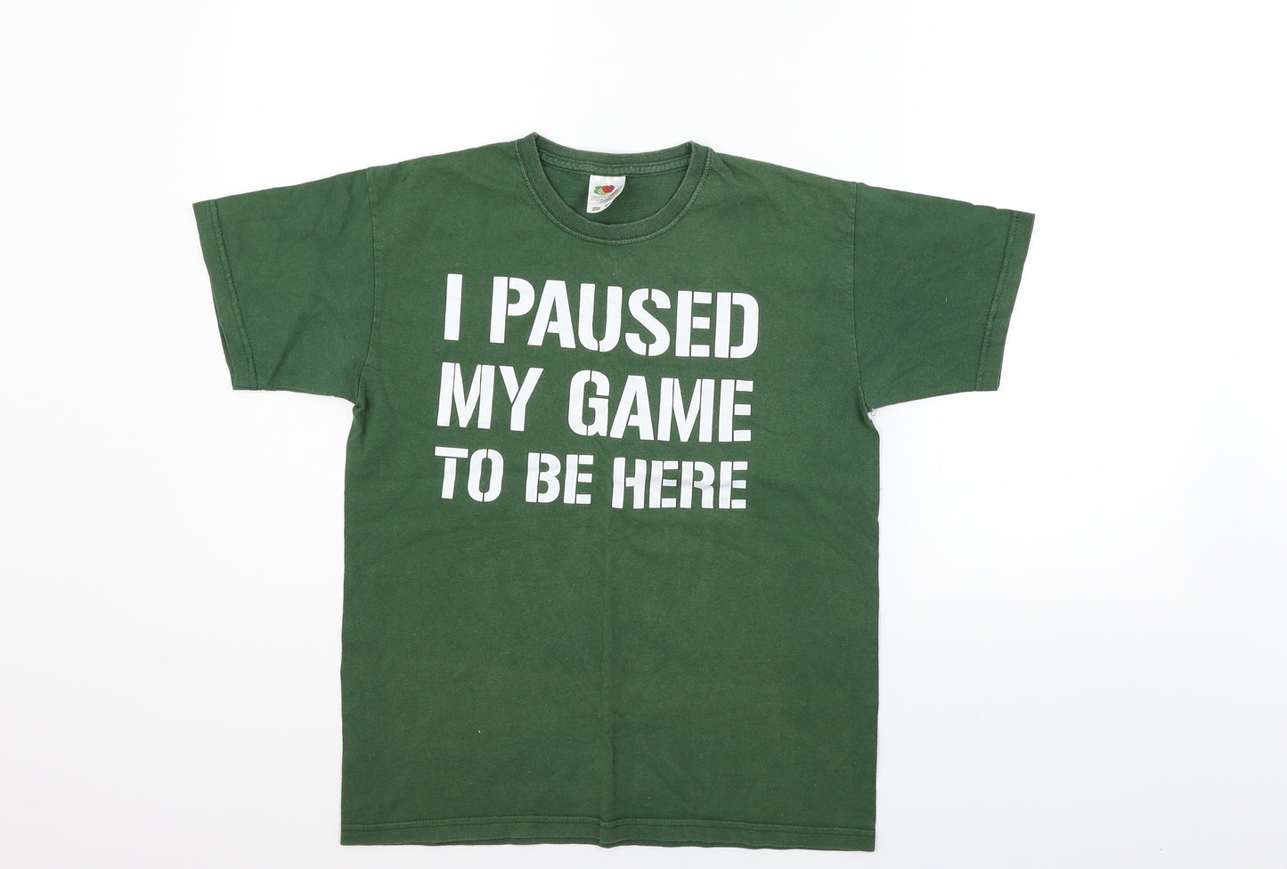 Fruit of the Loom Boys Green   Basic T-Shirt Size 12-13 Years
