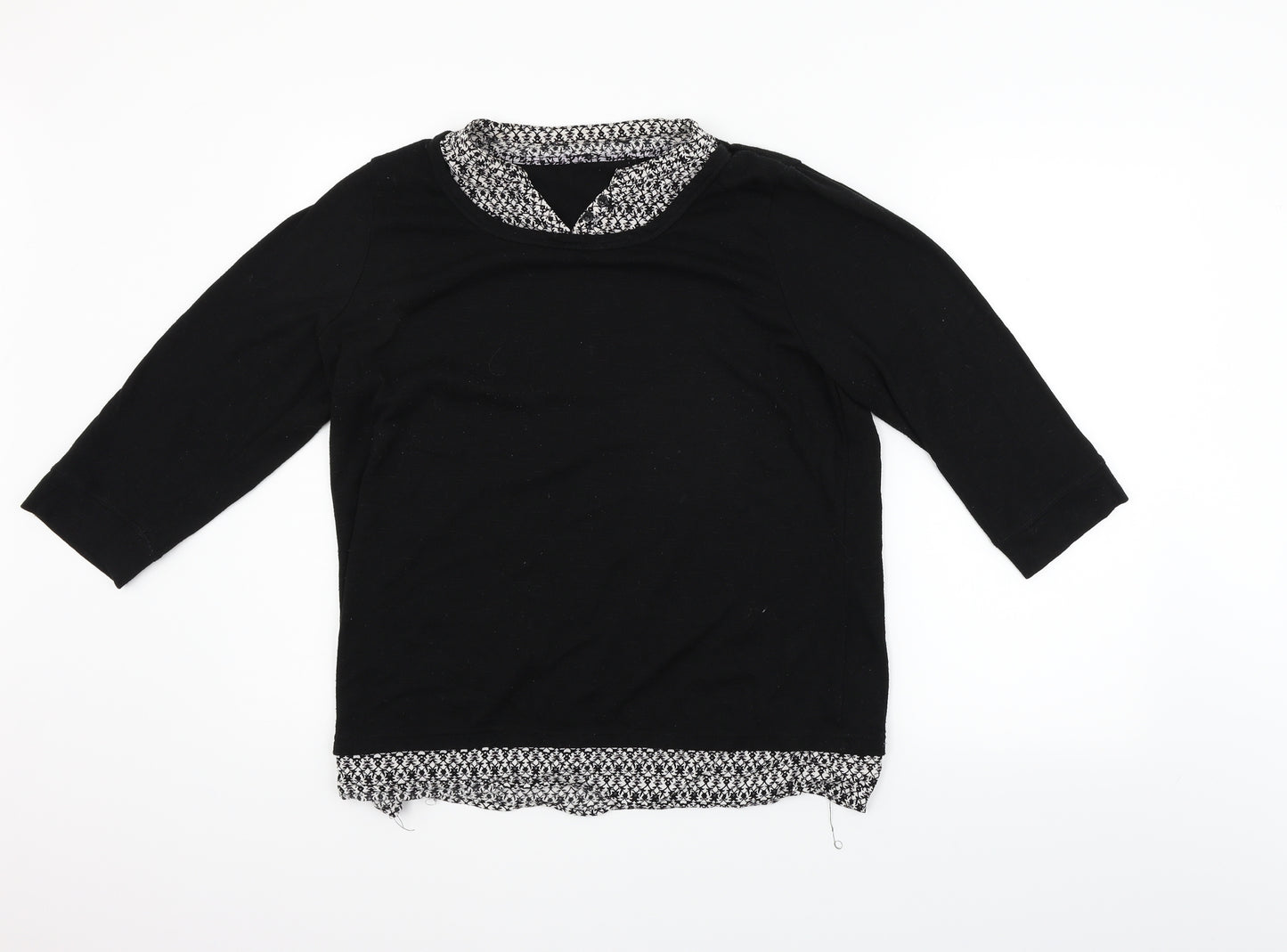 Preworn Womens Black   Pullover Jumper Size 18
