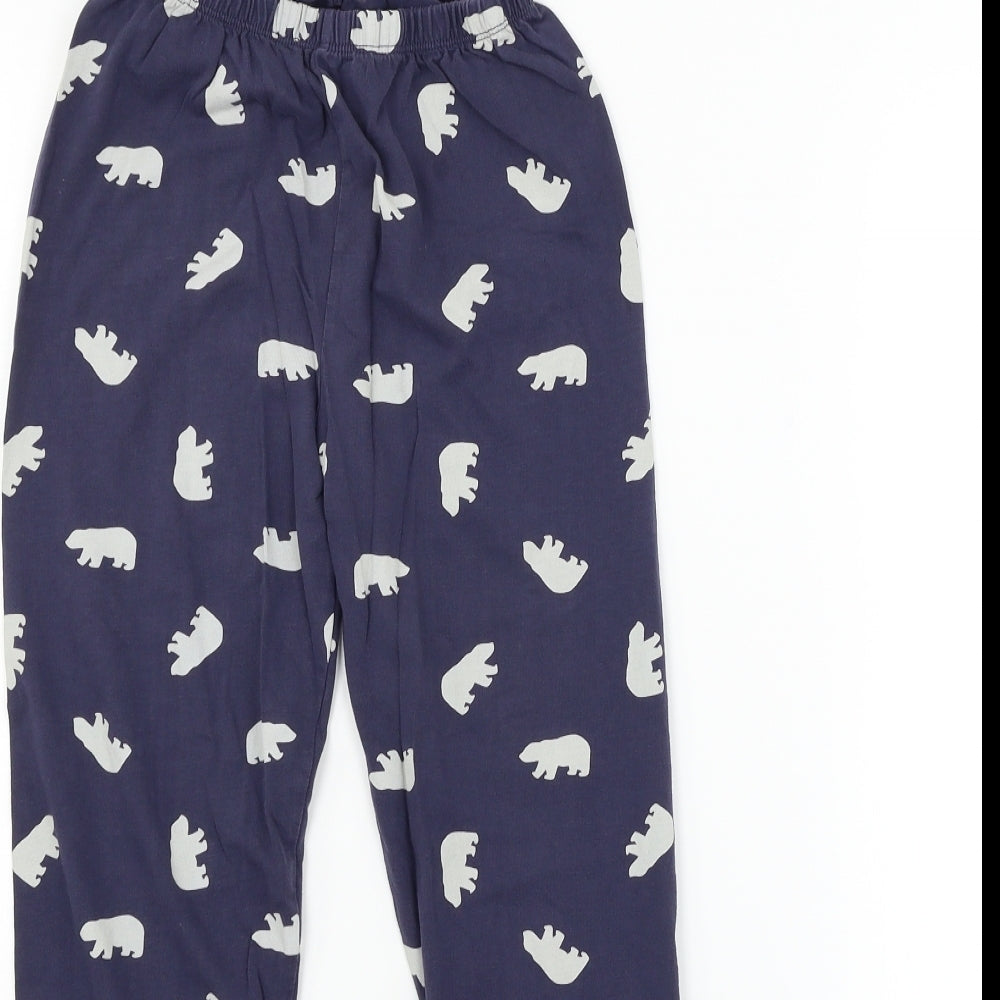 the little white company Boys Blue Geometric   Pyjama Pants Size 9-10 Years