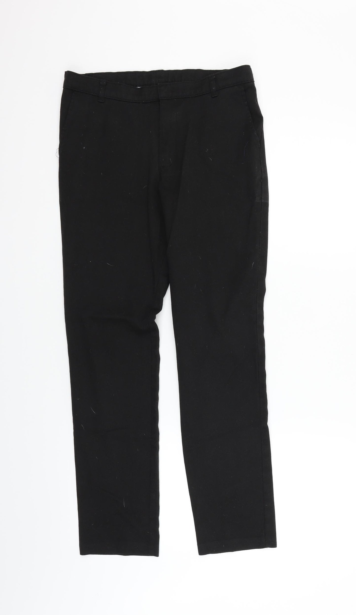 George Girls Black   Chino Trousers Size 12-13 Years