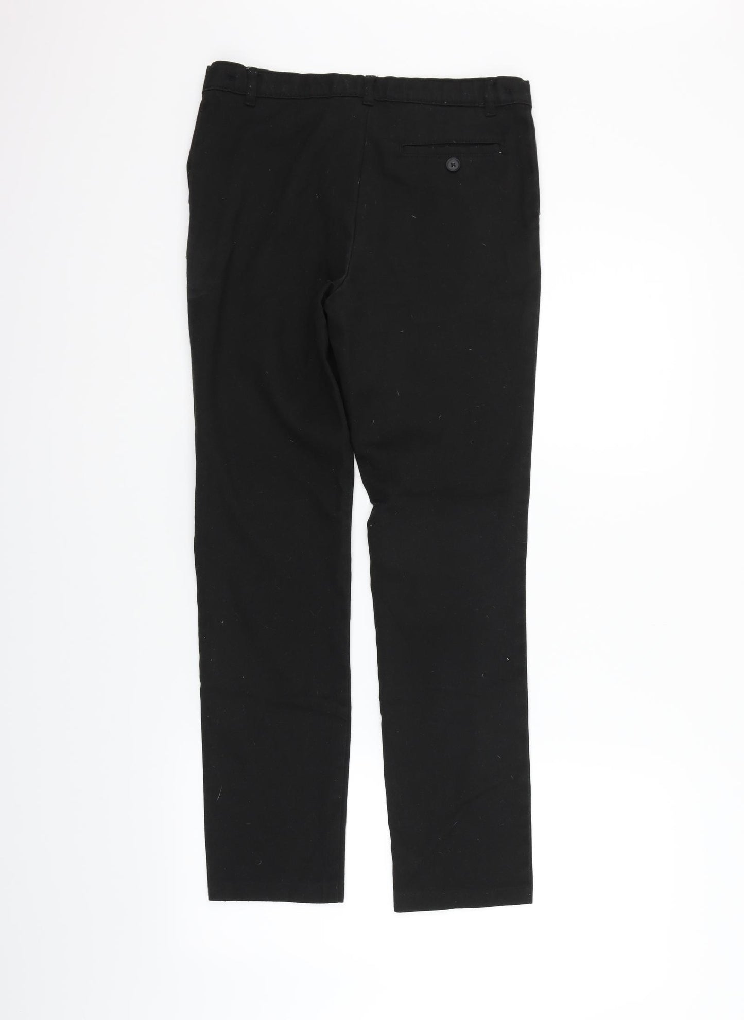 George Girls Black   Chino Trousers Size 12-13 Years