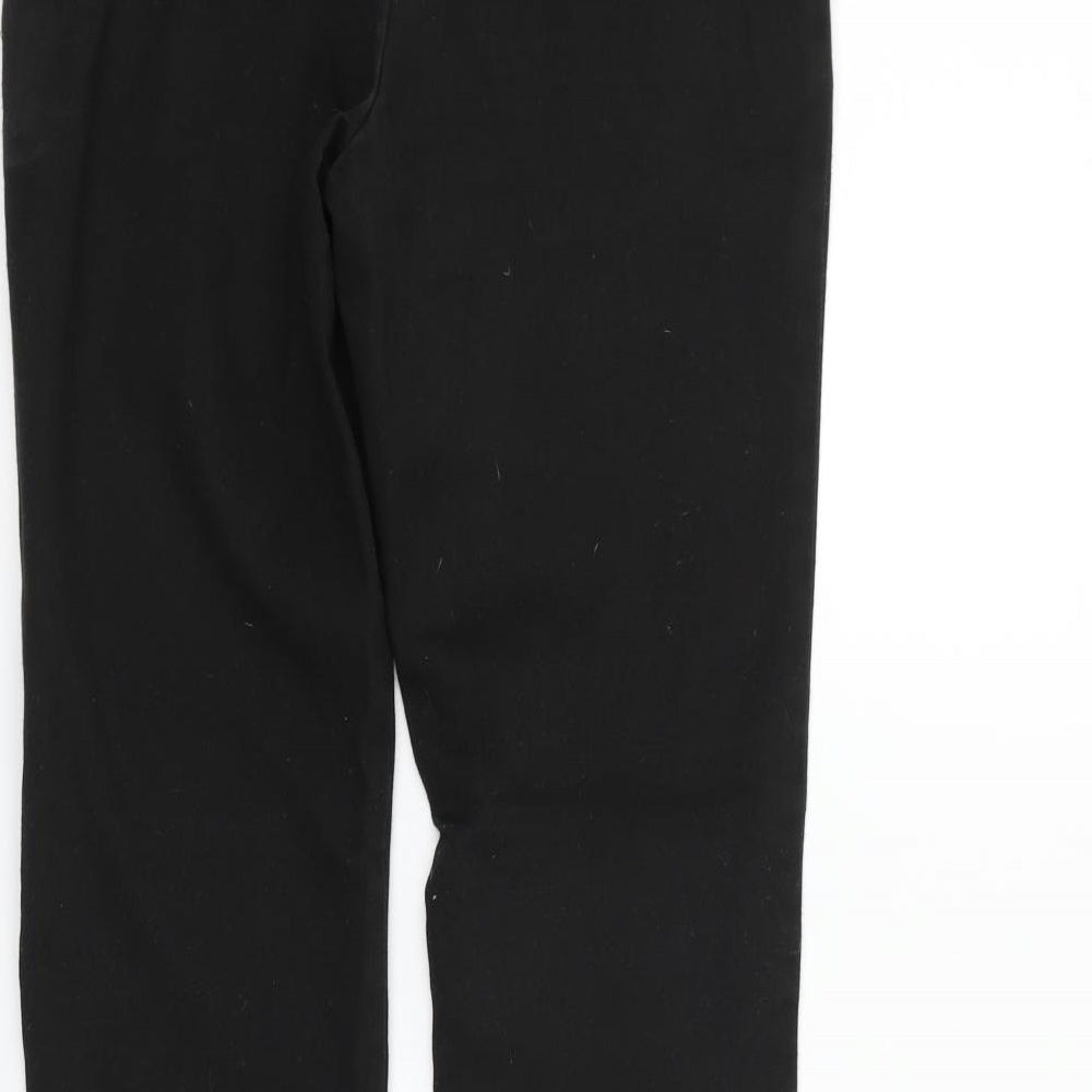 George Girls Black   Chino Trousers Size 12-13 Years
