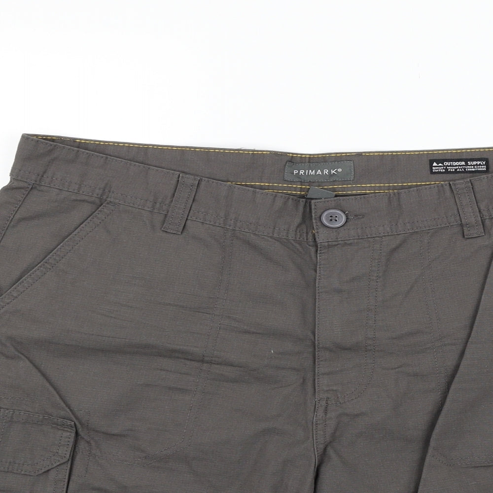 Primark Mens Grey   Cargo Shorts Size 46 in
