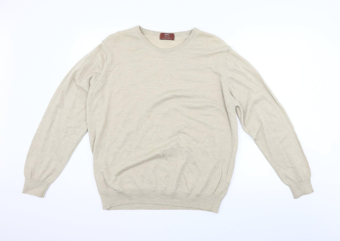 Marks and Spencer Womens Beige   Pullover Jumper Size L