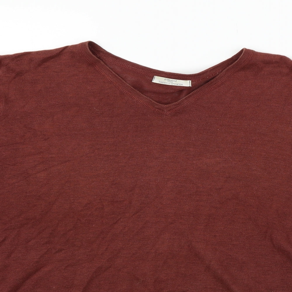Marks and Spencer Womens Brown   Pullover Jumper Size M