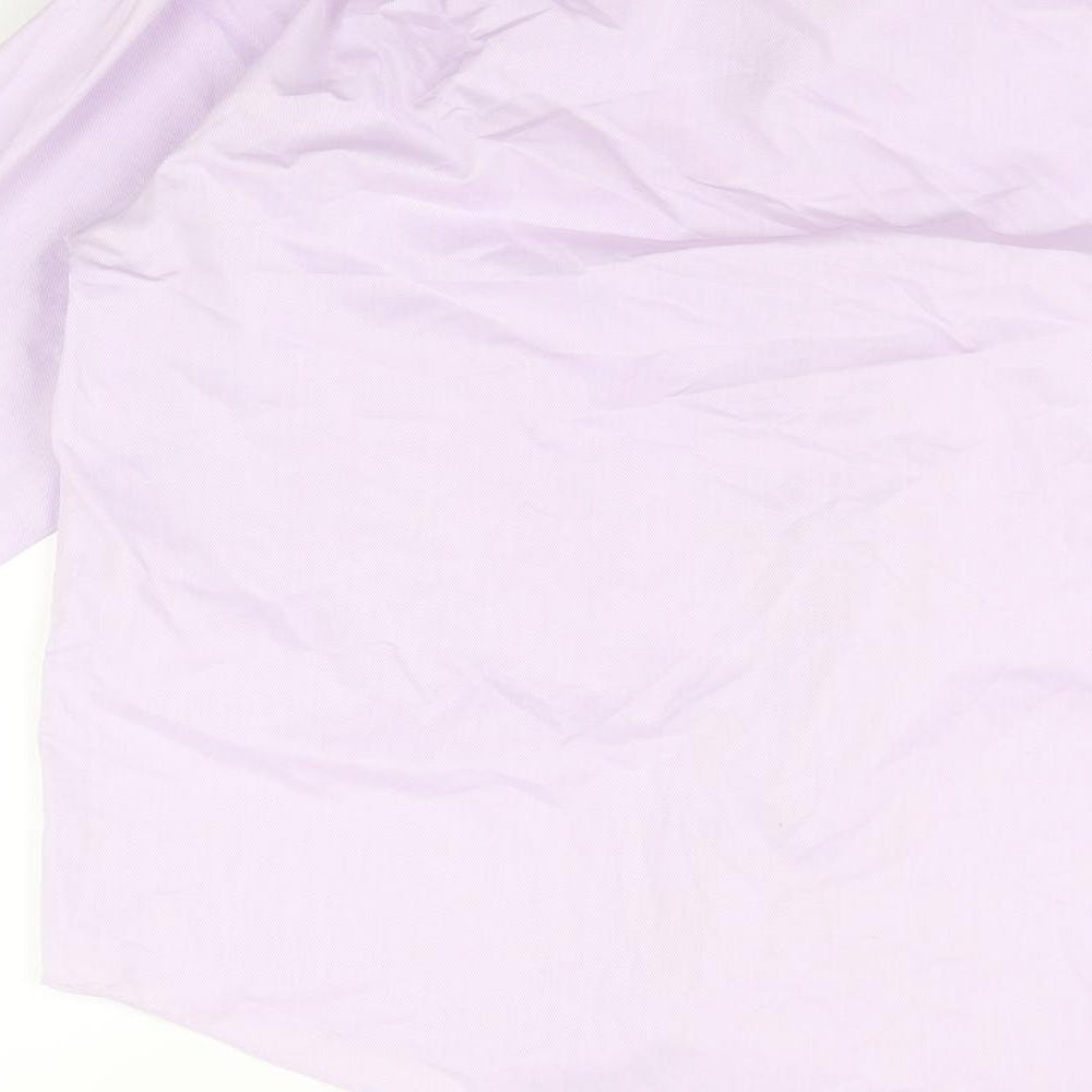 Marks and Spencer Mens Purple    Button-Up Size 16.5