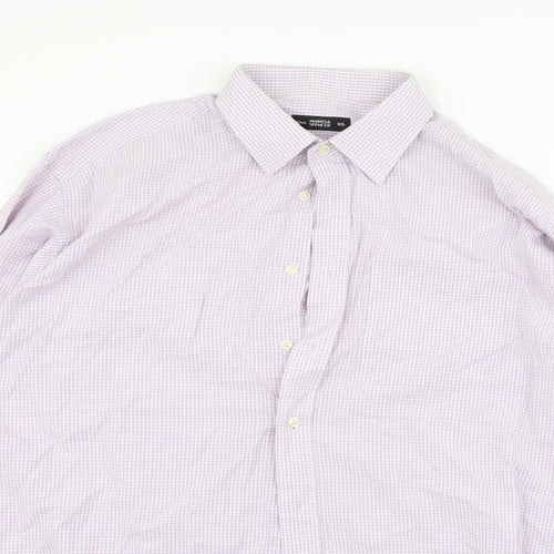 Marks and Spencer Mens Purple    Button-Up Size 16.5