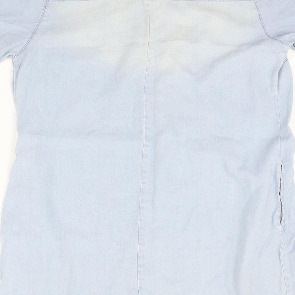 Papaya Womens Blue   T-Shirt Dress  Size 14
