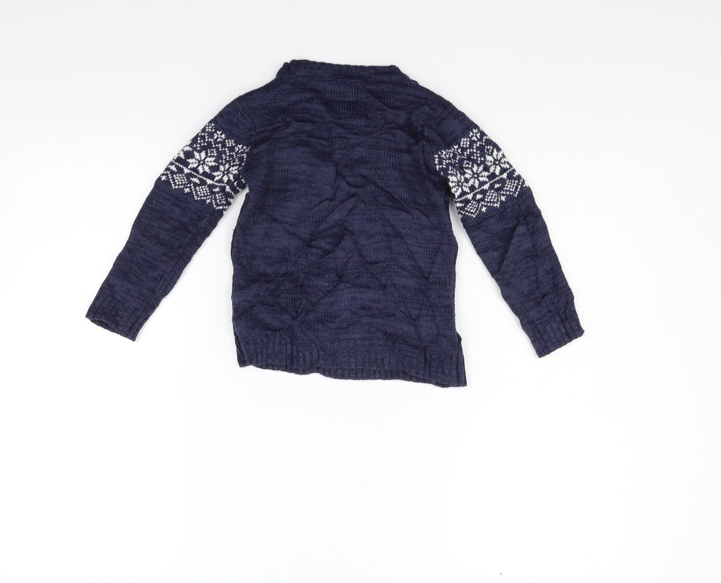 TU Girls Blue   Pullover Jumper Size 3 Years  - christmas