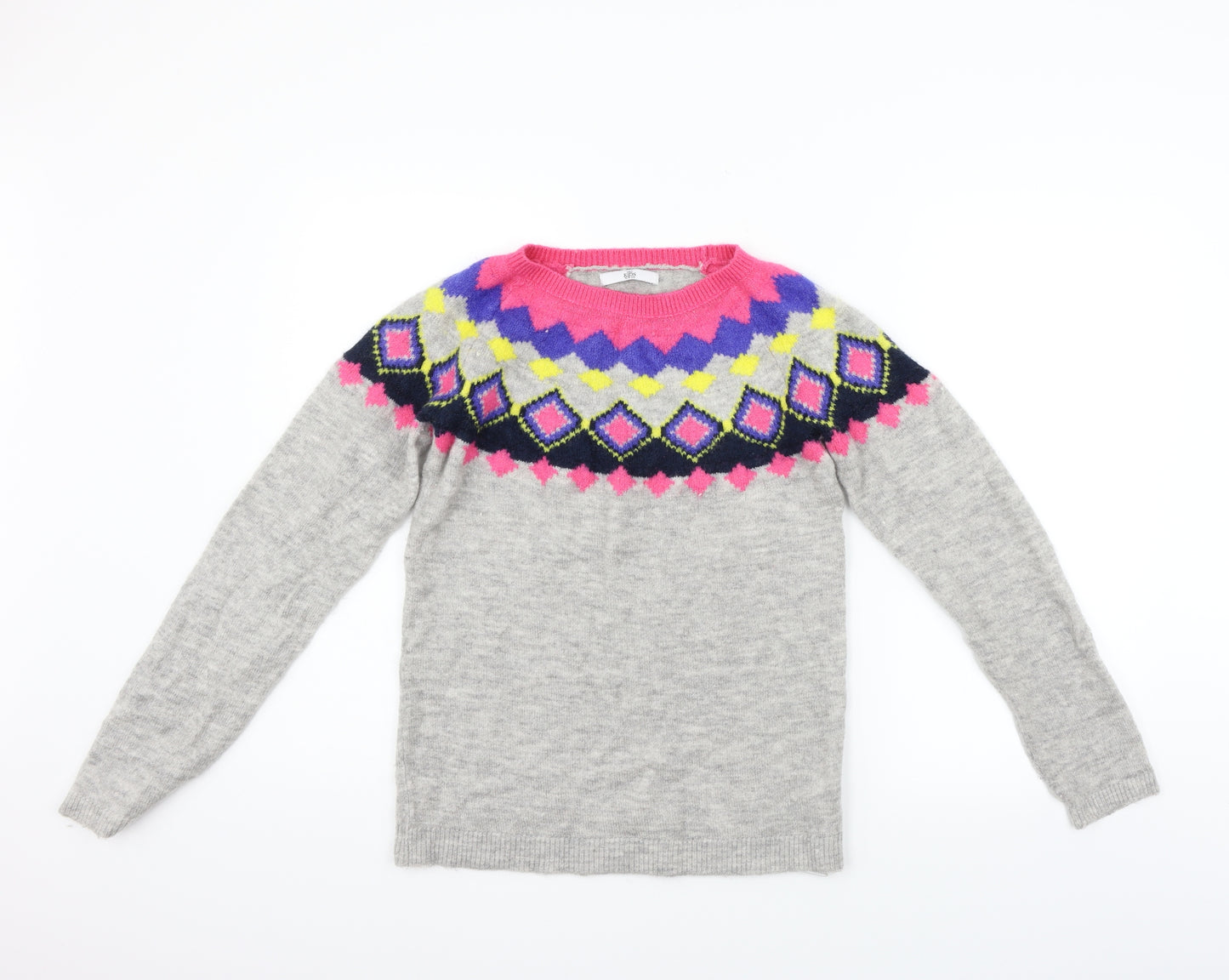 Marks and Spencer Girls Grey   Pullover Jumper Size 15-16 Years
