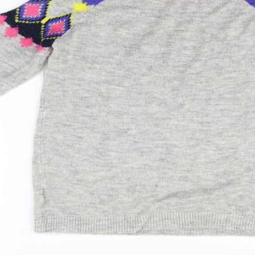 Marks and Spencer Girls Grey   Pullover Jumper Size 15-16 Years