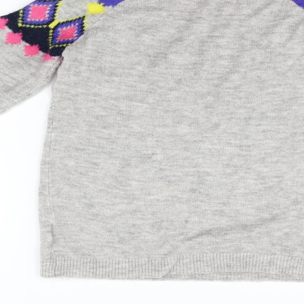 Marks and Spencer Girls Grey   Pullover Jumper Size 15-16 Years