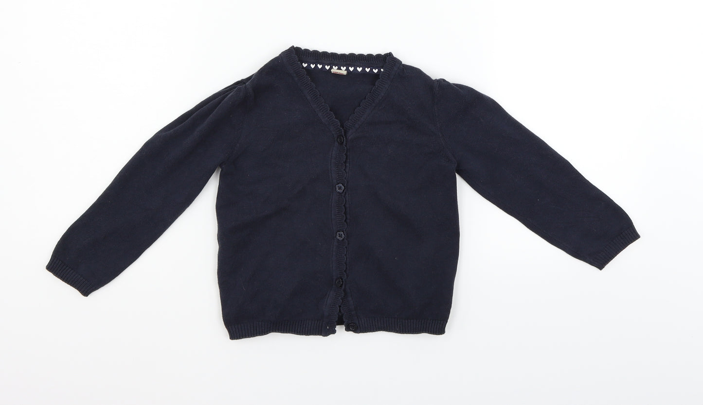 TU Girls Blue   Cardigan Jumper Size 5 Years