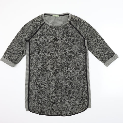 NEXT Womens Grey Geometric  Fit & Flare  Size 14