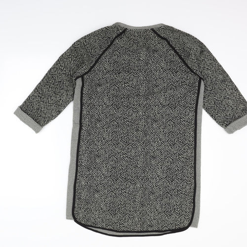 NEXT Womens Grey Geometric  Fit & Flare  Size 14