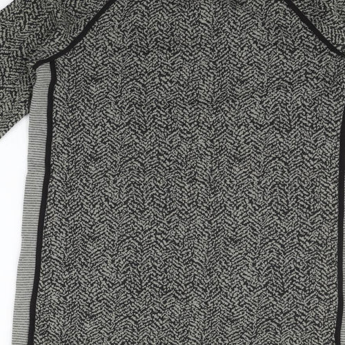 NEXT Womens Grey Geometric  Fit & Flare  Size 14