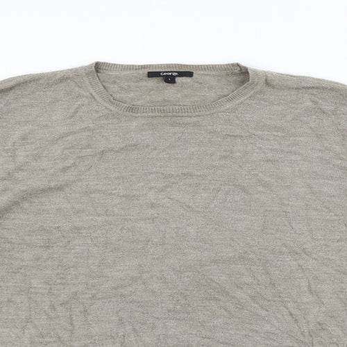George Mens Beige   Pullover Jumper Size L