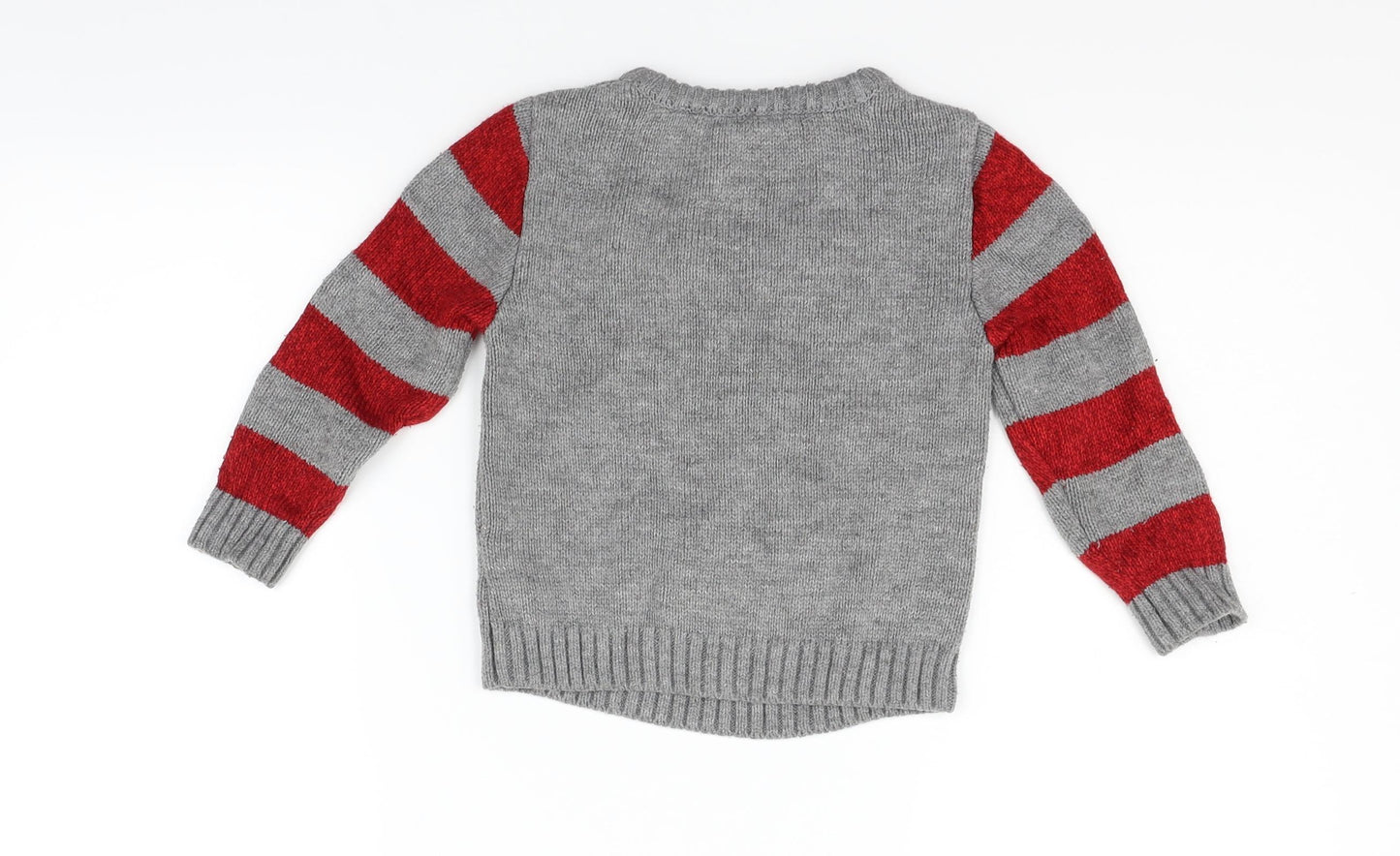 George Boys Grey   Pullover Jumper Size 2-3 Years  - christmas