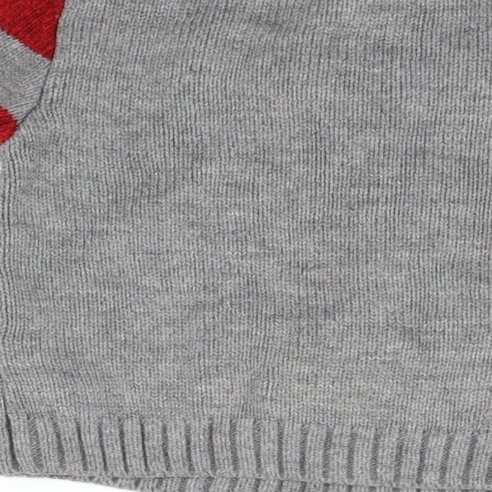 George Boys Grey   Pullover Jumper Size 2-3 Years  - christmas