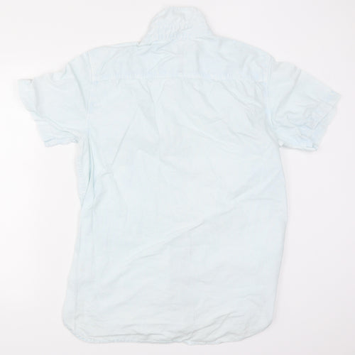 River Island Mens Blue    Button-Up Size L