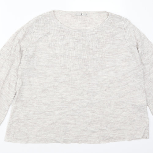 TU Womens Grey   Pullover Jumper Size 12