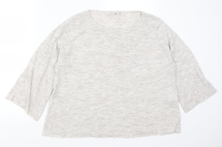 TU Womens Grey Pullover Jumper Size 12
