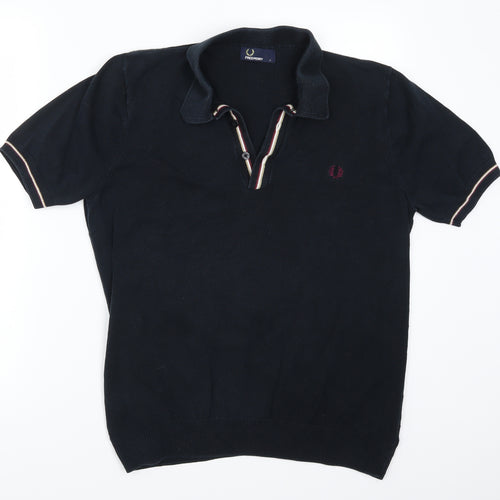 Fred Perry Mens Black    Polo Size L