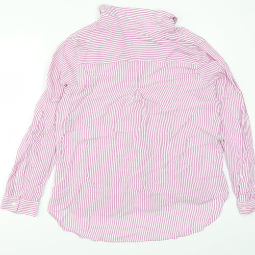 Velvet Heart Womens Pink Striped  Basic Button-Up Size XL