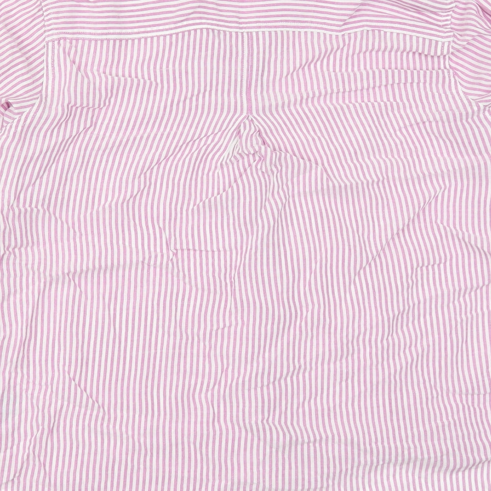Velvet Heart Womens Pink Striped  Basic Button-Up Size XL
