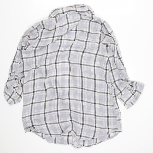 Primark Womens Blue Check  Top Pyjama Top Size 14