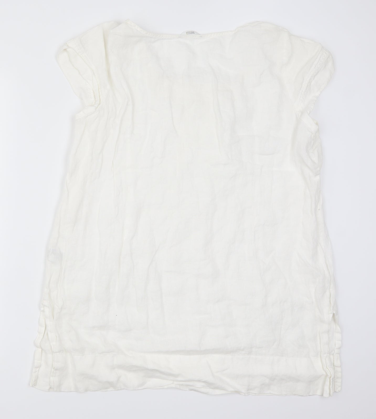 Marks and Spencer Womens White   Basic T-Shirt Size 22