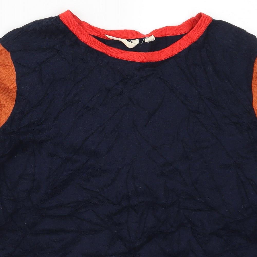 White Stuff Womens Blue Striped  Pullover Jumper Size 10  - Orange