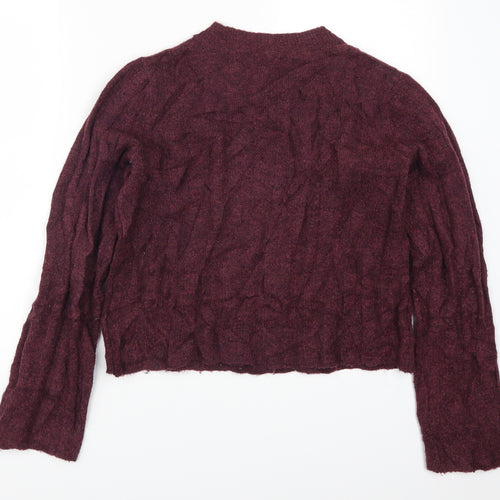 H&M Womens Purple  Knit Pullover Jumper Size XS  - Plum