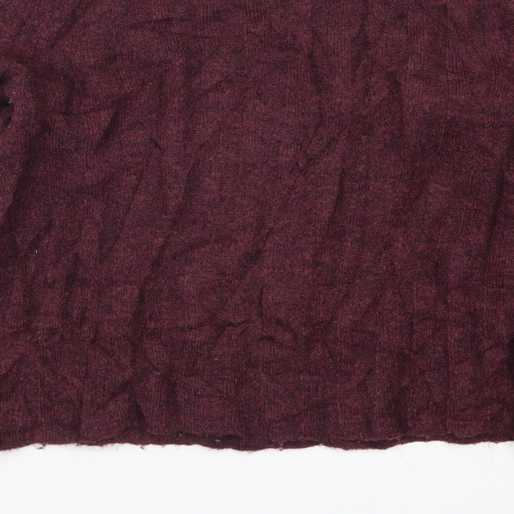 H&M Womens Purple  Knit Pullover Jumper Size XS  - Plum