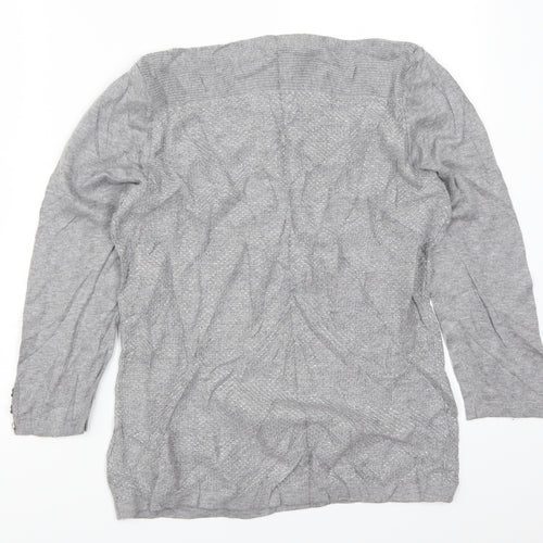 NEXT Womens Grey  Knit Pullover Jumper Size 14
