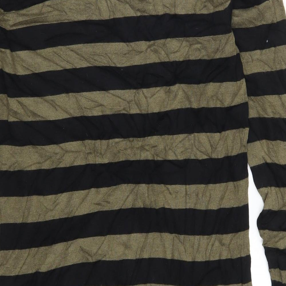 Marks and Spencer Womens Green Striped  Jumper Dress  Size 12