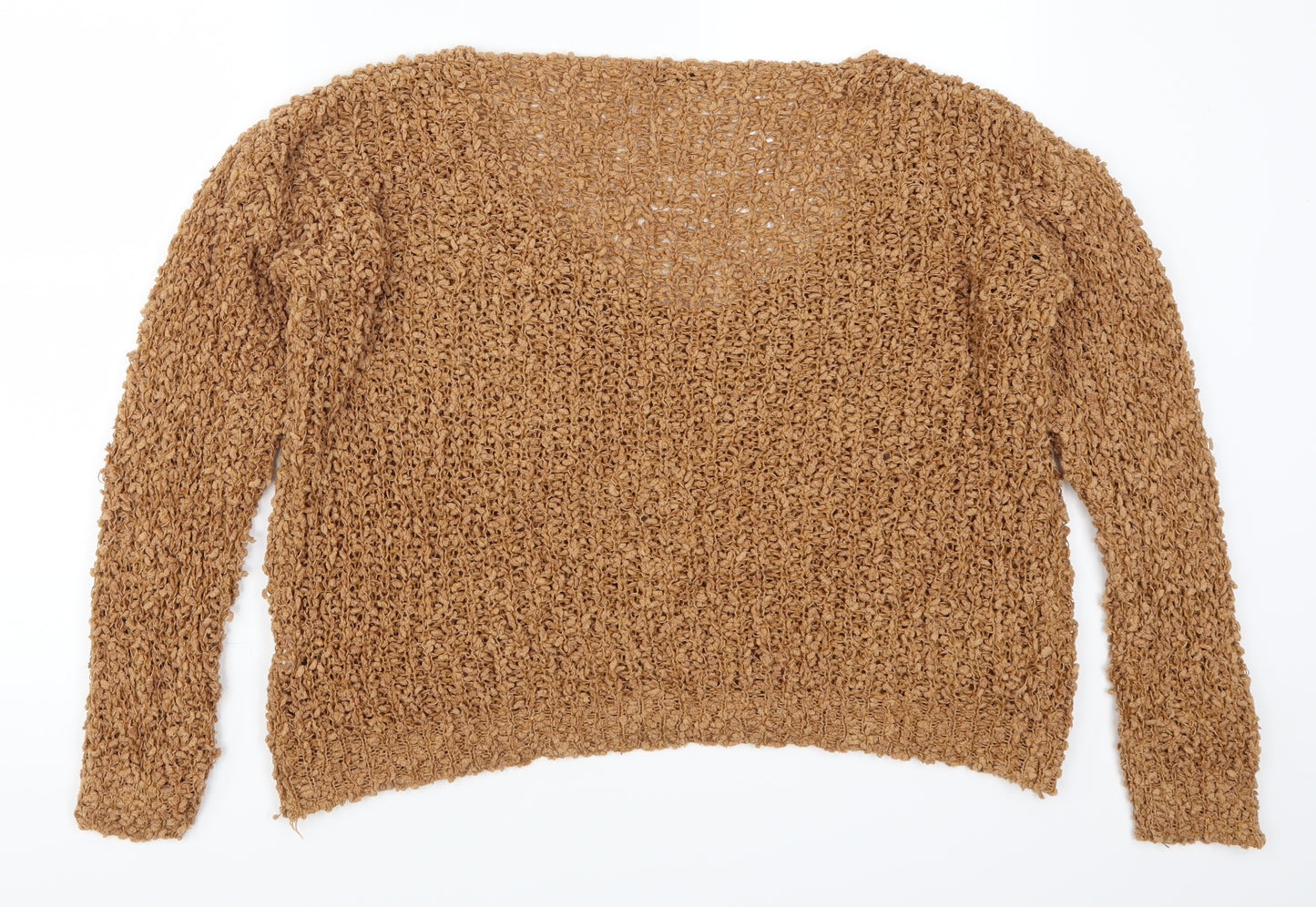 SheIn Womens Brown  Knit Pullover Jumper Size S