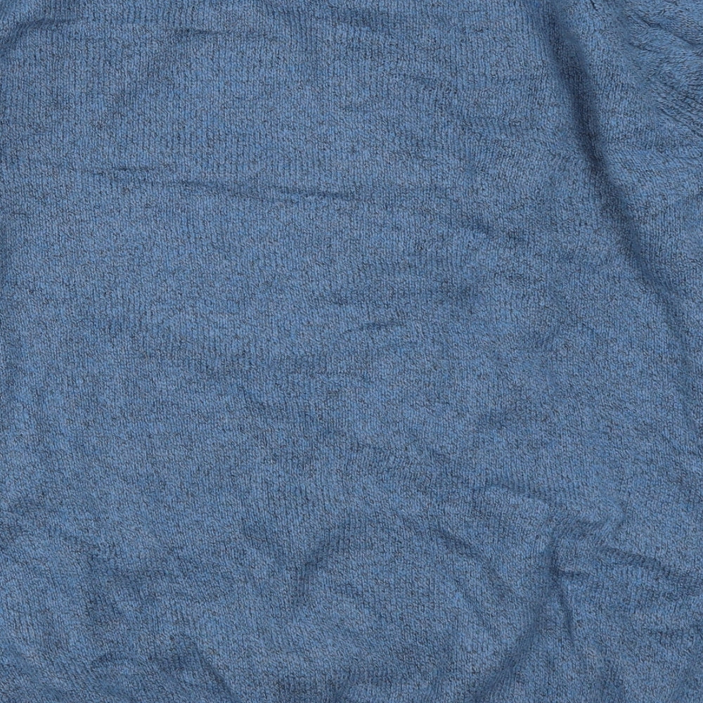 Lincoln Mens Blue  Knit Pullover Jumper Size 3XL
