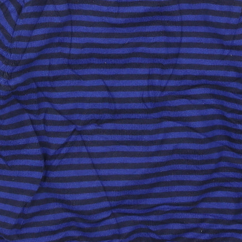 Marks and Spencer Boys Blue Striped Knit Pullover Jumper Size 2-3 Years  - Fox