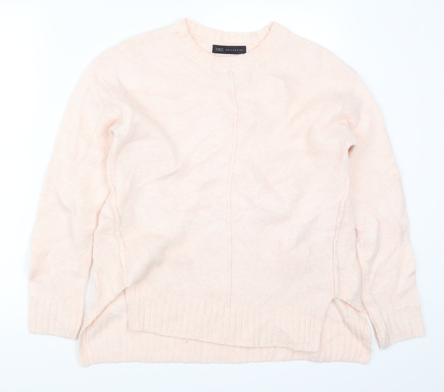 Marks and Spencer Womens Pink  Knit Pullover Jumper Size S