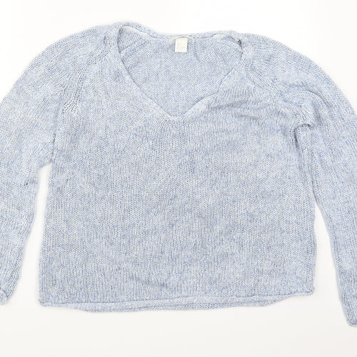 H&M Womens Blue   Pullover Jumper Size S