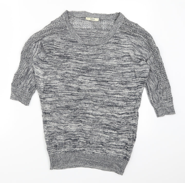 Oasis Womens Grey Pullover Jumper Size XS