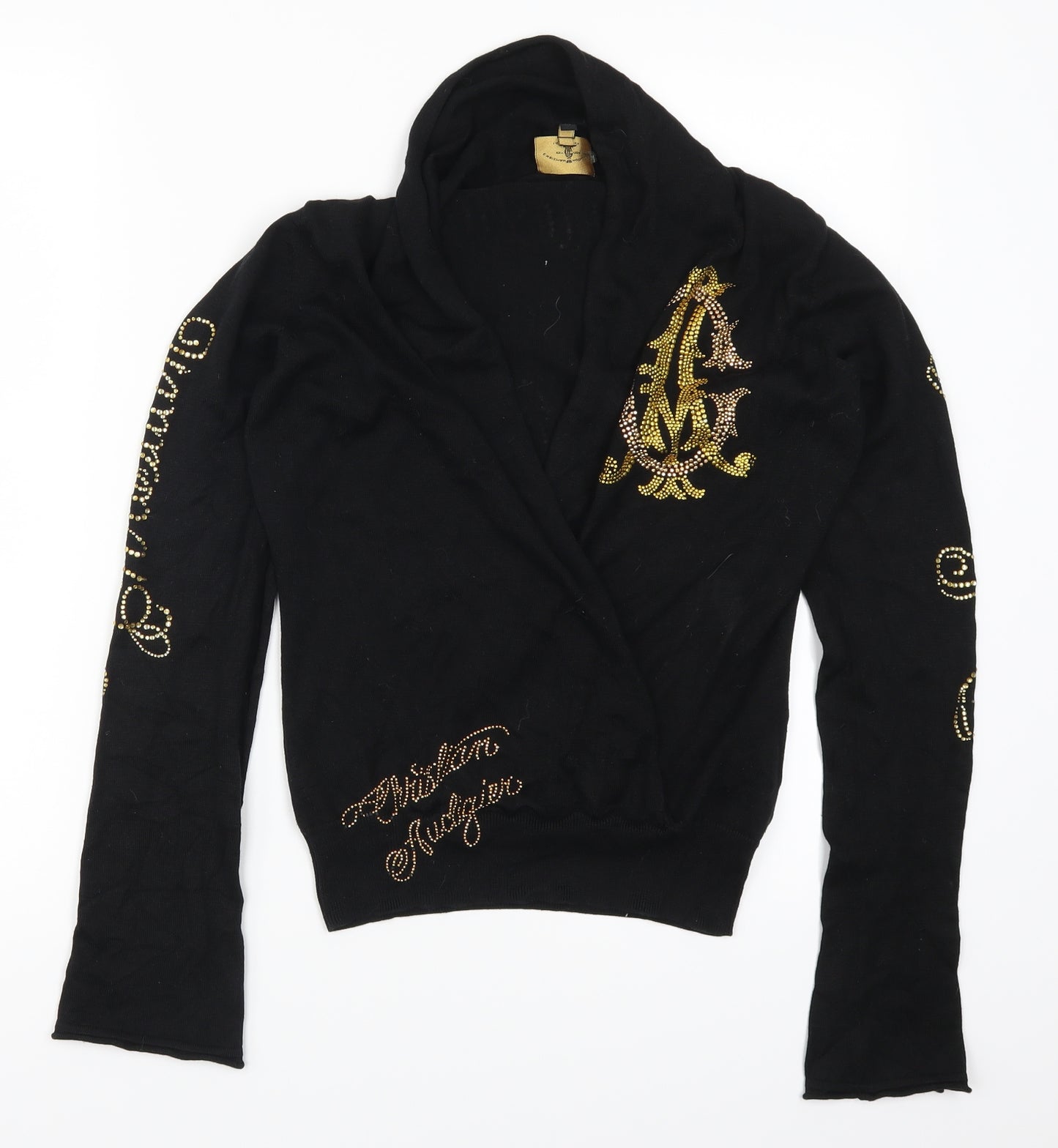 Christian Audigier Womens Black   Pullover Jumper Size M  - Heeled Shoe