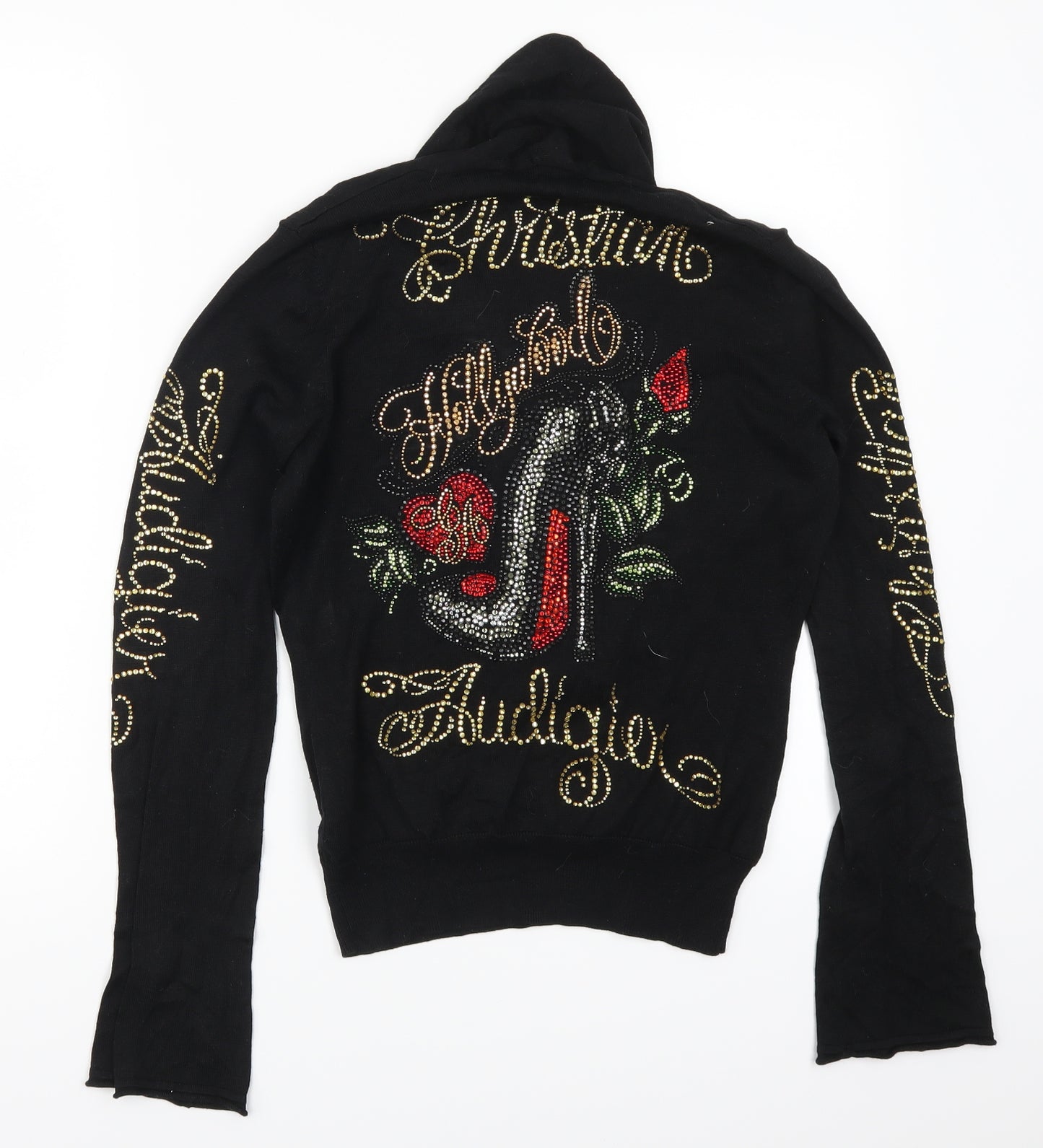 Christian Audigier Womens Black   Pullover Jumper Size M  - Heeled Shoe