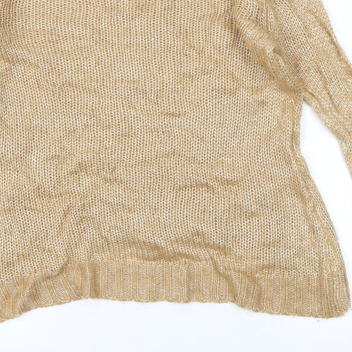 Dorothy Perkins Womens Brown  Knit Pullover Jumper Size S