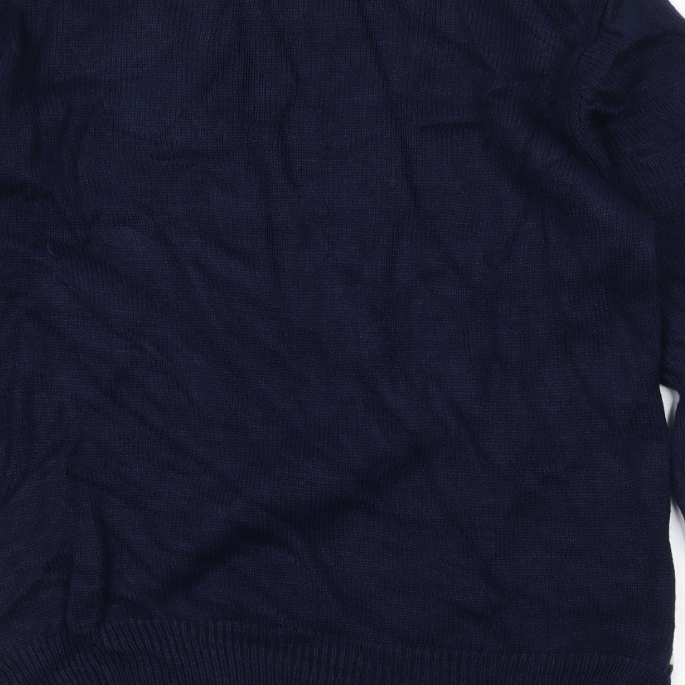 Primark Mens Blue  Knit Pullover Jumper Size L
