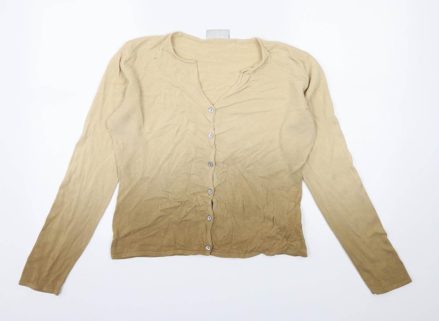 BHS Womens Brown  Knit Cardigan Jumper Size 14